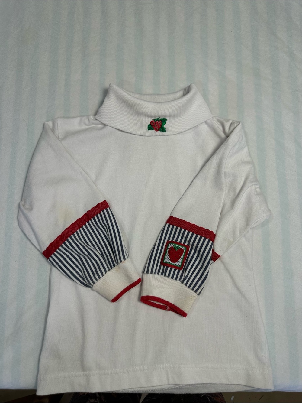 Vintage Little Levi’s Strawberry Mock-Neck Top